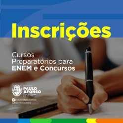  No dia 7 de janeiro começam as inscrições para os cursos preparatório para o ENEM e concursos públicos