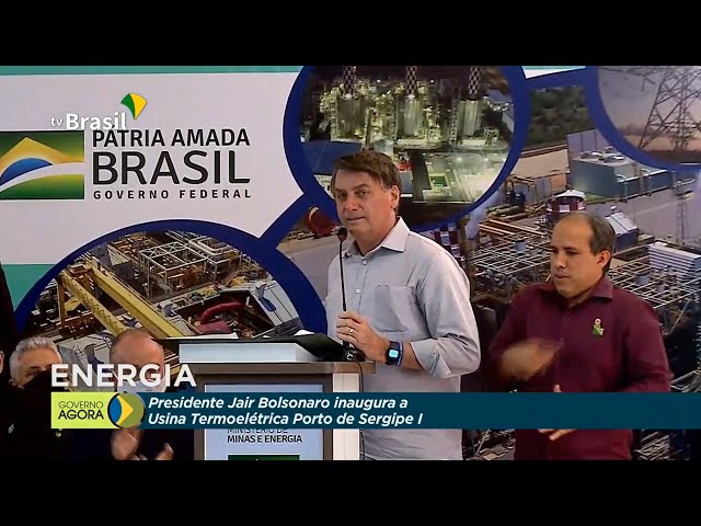  Bolsonaro inaugura usina termoelétrica em Sergipe