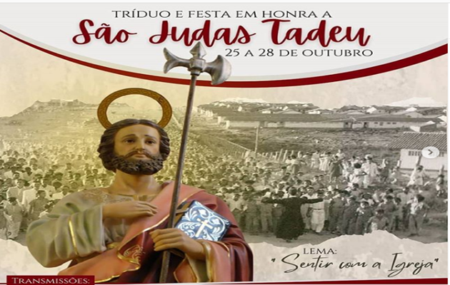  Tem início a programação dos festejos do patrono, São Judas Tadeu