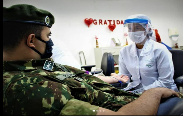  1ª Companhia de Infantaria realiza doação de sangue ao HEMOBA – Paulo Afonso-BA