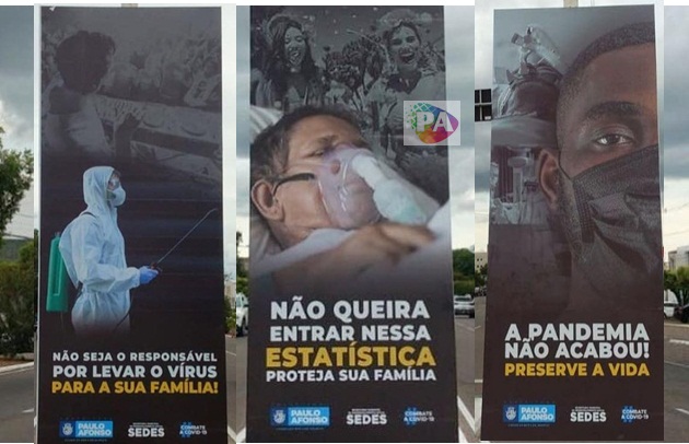  Sedes realiza campanha publicitária para sensibilizar população contra covid-19