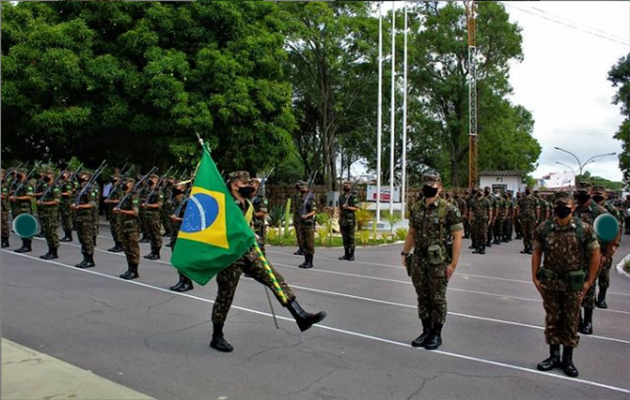  1ª Companhia realiza formatura alusiva ao dia da Infantaria