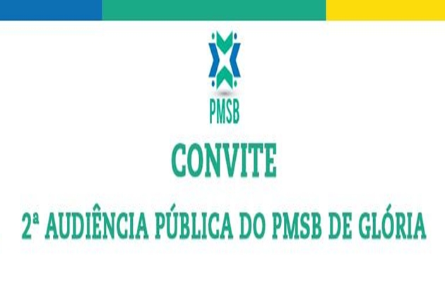  2ª Audiência Pública do PMSB de Glória (BA). Participe!