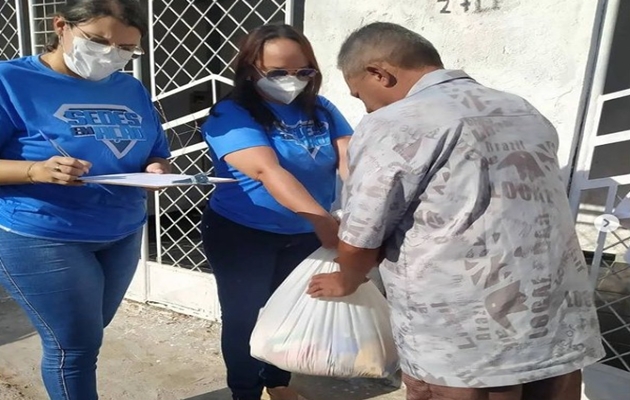  Famílias em situação de vulnerabilidade socioeconômica, recebem kits de alimentação da Campanha Paulo Afonso Solidária