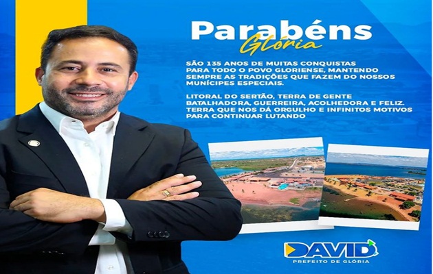  David Cavalcanti comemora Emancipação Política de Glória-BA, com entrega de obras e inaugurações