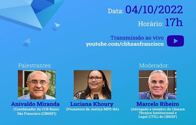  CBHSF fará webinário em comemoração aos 521 anos do Rio São Francisco