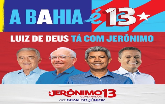  Rui Costa, o candidato ao governo do Estado Jerônimo e o senador Otto realizam caminhada em Paulo Afonso no sábado, 17