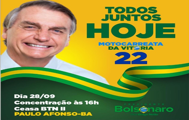Apoiadores ao Presidente Bolsonaro realizam Dia D em Paulo Afonso com uma  grande Motocarreata 22 - PA Noticias - PAN