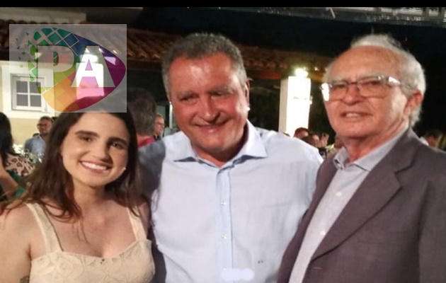  Luiz de Deus acompanhado da neta Luiza de Deus, participa de encontro com Rui Costa e Jerônimo Rodrigues