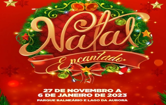  O clima natalino invade a cidade com a abertura oficial do Natal Encantado, neste domingo (27)