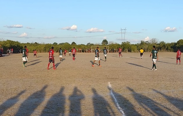  No primeiro jogo da final do Campeonato da Área Rural, entre Palmeiras e Flamengo, terminou com o placar de 1×1