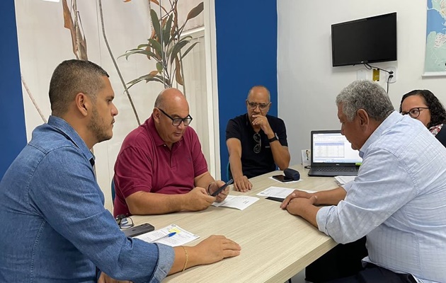  Marcondes Francisco, reuniu os secretários Nino Rangel e Dernival Oliveira, para saber sobre a parceria das duas secretarias