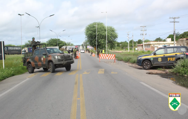  1ª Companhia de Infantaria realiza Operação Guardiã com participação da Polícia Rodoviária Federal e Polícia Militar