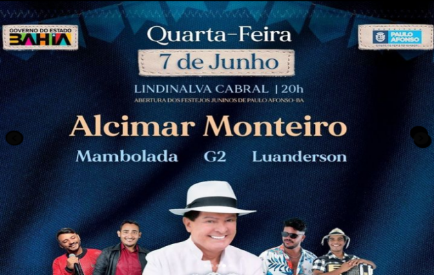  Arraiá da Rua D tem início nesta quarta-feira, 7 de junho, no Lindinalva Cabral a partir das 20h!