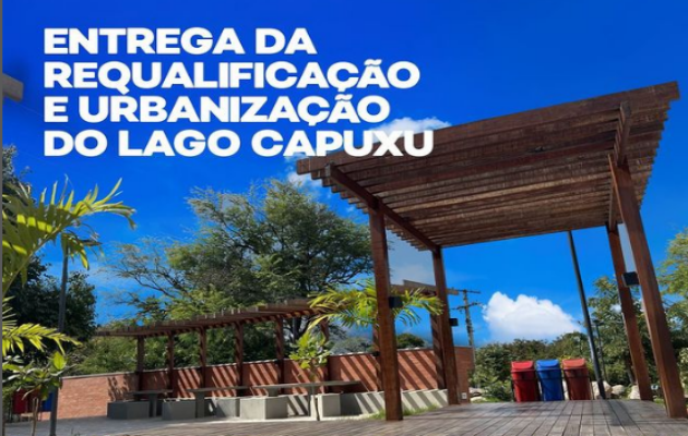  Orla do Capuxu será entregue à população neste domingo (30), a partir das 17h