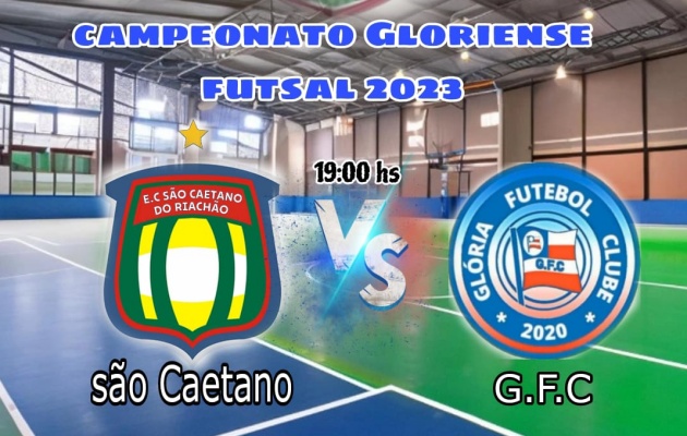  Quarta-feira,13, tem sequência o Campeonato Gloriense de Futsal na nova Quadra Poliesportiva da Praça da Juventude