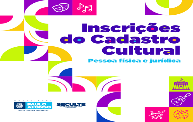  Seculte inicia Inscrições do Cadastro Cultural dos artistas do município