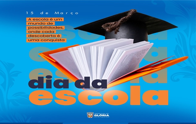  O Dia da Escola é comemorado hoje, 15 de março. Parabéns a todos que fazem ela acontecer