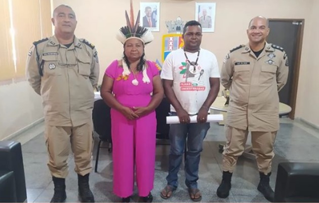  20º Batalhão de Polícia Militar realiza reunião com líderes da comunidade TRUKÁ TUPAN