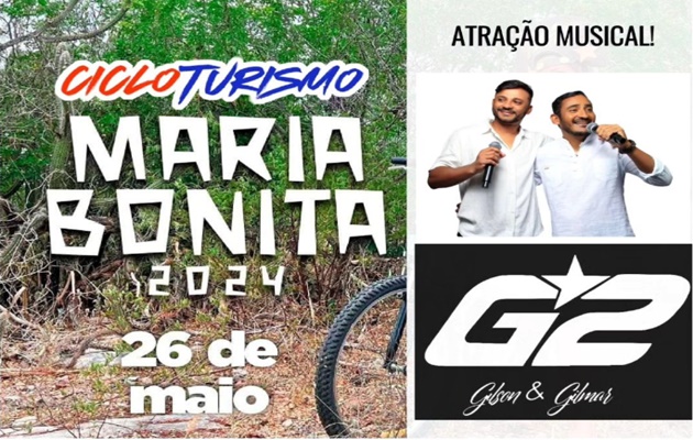  Festa do ciclismo, Cicloturismo / Trilha Maria Bonita, será no domingo 26 de maio