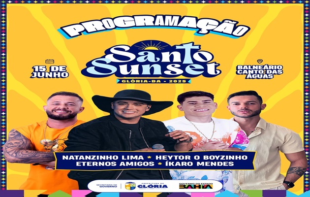  Prefeitura Municipal de Glória divulga programação completa da Festa de Santo Antônio