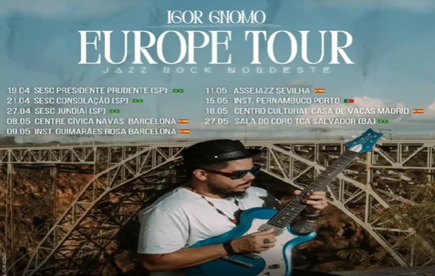  Pauloafonsino Igor Gnomo leva música instrumental brasileira em turnê na Europa