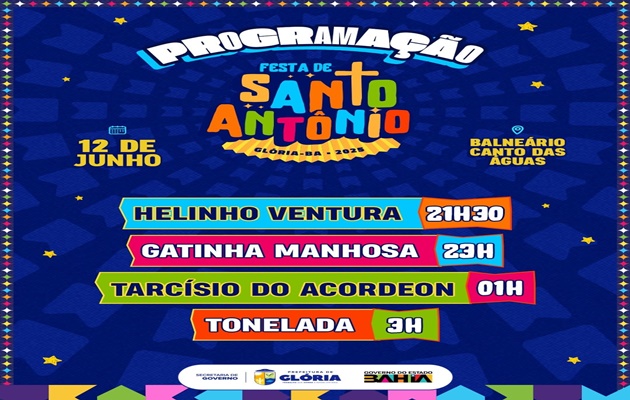  Festa de Santo Antônio começa hoje no Balneário Canto das Águas