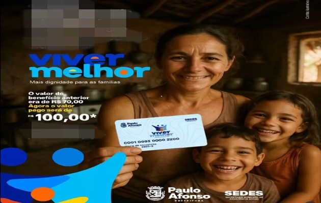  A Prefeitura Municipal de Paulo Afonso lança o Programa Viver Melhor