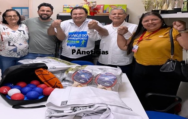  APAE recebe doação de materiais esportivos paralímpicos