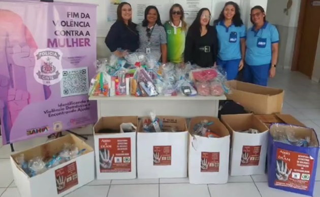  DEAM de Paulo Afonso recebe doações para projeto que acolhe vítimas de violência de gênero