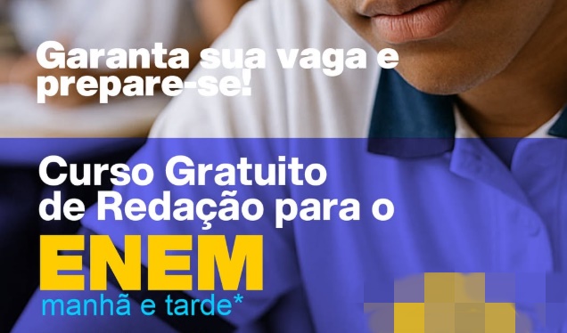  Estão abertas as inscrições para o Curso Gratuito de Redação ENEM 2025!