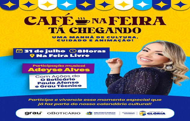  “Café na Feira” promove mais uma manhã de cultura, cuidado e animação em Glória