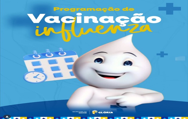 Secretaria Municipal de Saúde de Glória, realiza vacinação Influenza