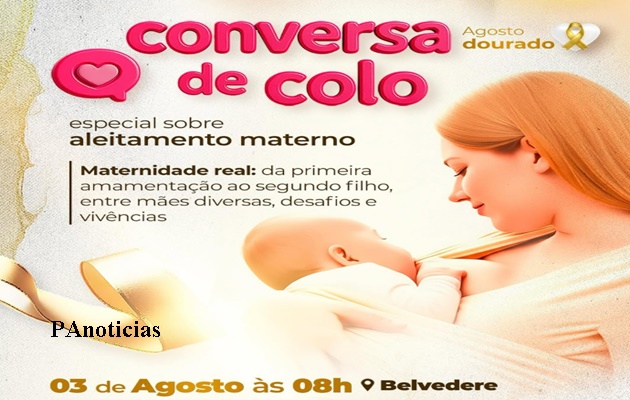  Agosto Dourado chegou! E com ele, um momento especial pra quem vive a maternidade na pele e no peito!