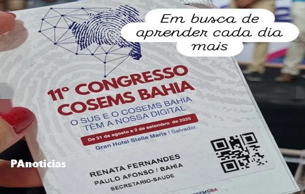  SMS de Paulo Afonso, presente no 11º Congresso COSEMS Bahia