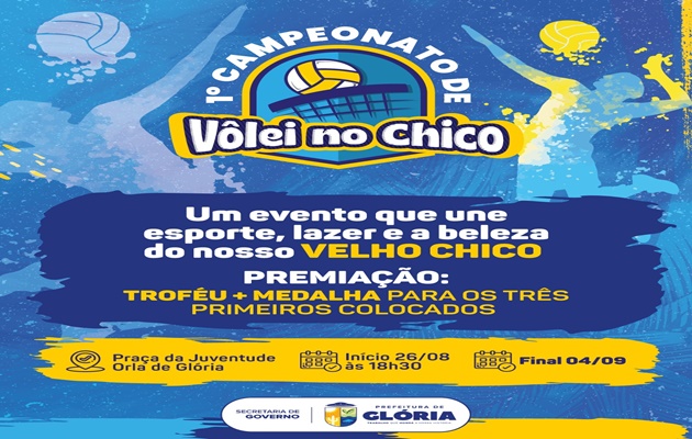  Glória promove a 1ª edição do Campeonato de Vôlei de Areia – Vôlei no Chico