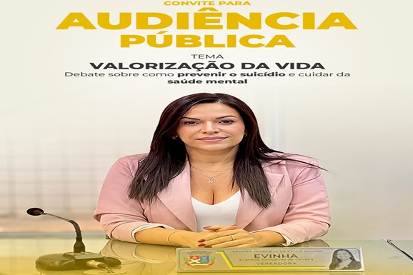  Câmara Municipal realiza Audiência Pública sobre valorização da vida em alusão ao Setembro Amarelo