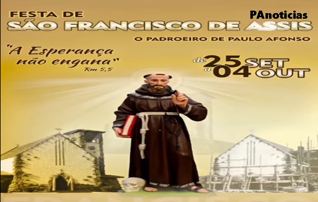  Festa de São Francisco de Assis. Participe, colabore e viva este tempo de bênçãos!