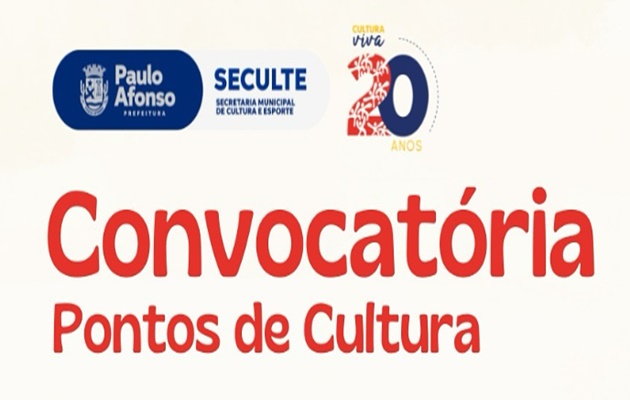  Convite aos Fazedores de Cultura para um encontro na Biblioteca Municipal Natalice Barreto