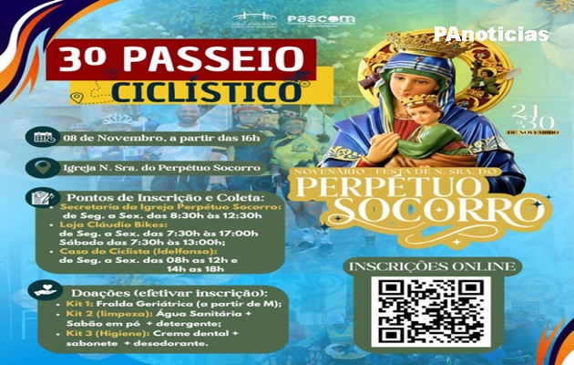  3º Passeio Ciclístico – Paróquia Nossa Senhora do Perpétuo Socorro