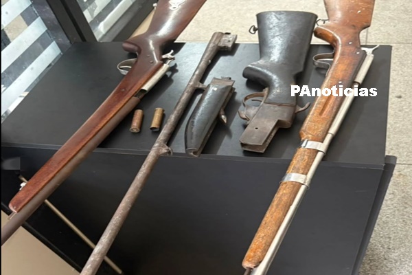  Policiais do 20º BPM encontram armas de fogo escondidas em um imóvel abandonado