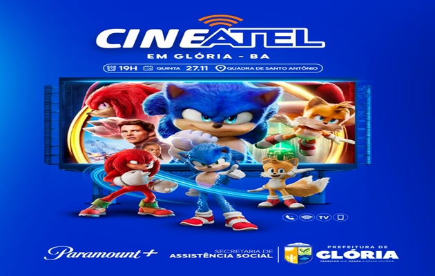  CINE ATEL chega a Glória com cinema ao ar livre e estrutura profissional; evento acontece nesta quinta-feira (27)