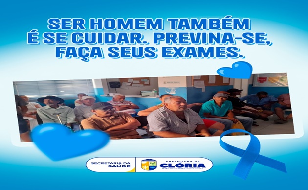  Prefeitura Municipal de Glória dá início às ações do Novembro Azul com foco na saúde do homem e no combate ao diabetes
