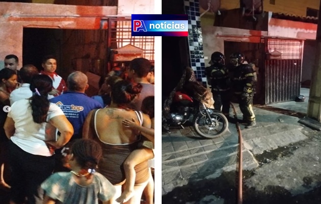  15º Batalhão de Bombeiros Militar atende ocorrência de incêndio em residência no bairro Perpétuo Socorro