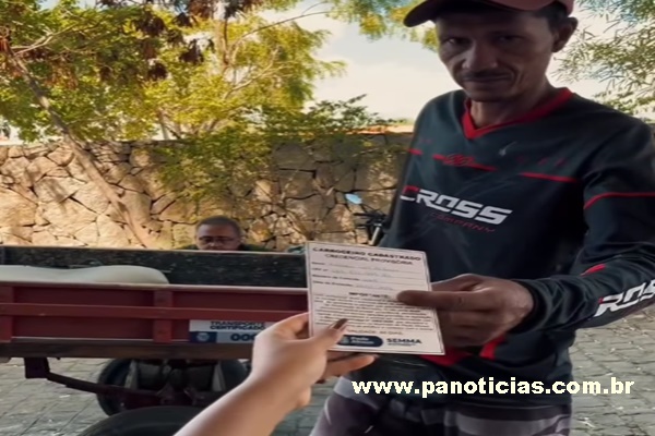  Secretaria Municipal de Meio Ambiente inicia identificação das carroças de tração animal em Paulo Afonso