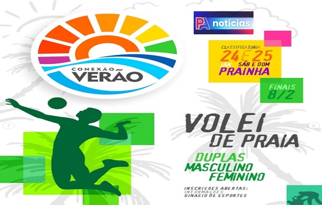  Conexão Verão 2026: nos dias 24 e 25 tem vôlei de praia na Prainha em Paulo Afonso