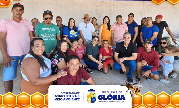  Prefeitura de Glória fortalece a apicultura com reunião estratégica na Agrovila 5