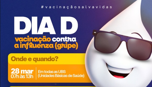  Sábado é Dia D de vacinação contra a gripe