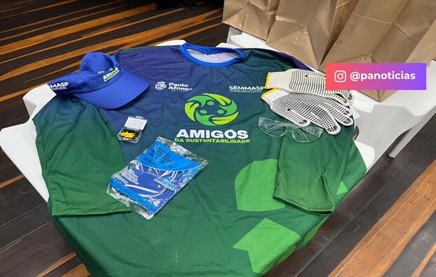  Catadores de recicláveis que vão atuar na Copa Vela receberam treinamento e kits com equipamentos de EPI