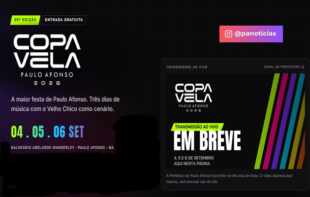 35ª Copa Vela 2026 tem início nesta sexta (4) com transmissão ao vivo